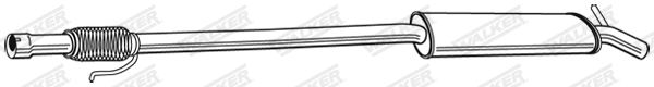 Silencieux central WALKER 23297