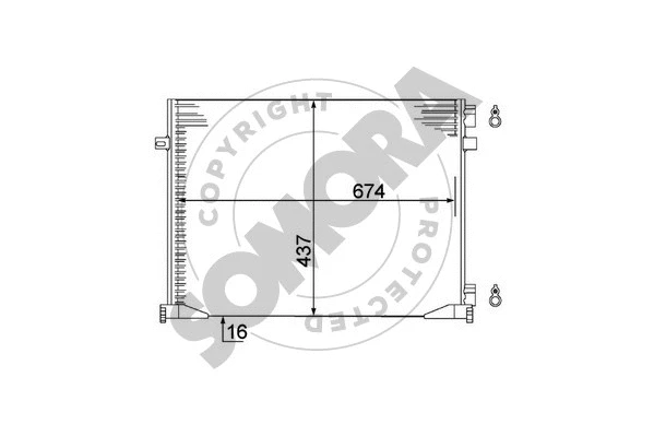 Condenseur, climatisation SOMORA 245160