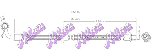 Flexible de frein KAWE H5446