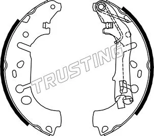 Jeu de mâchoires de frein TRUSTING 034.117