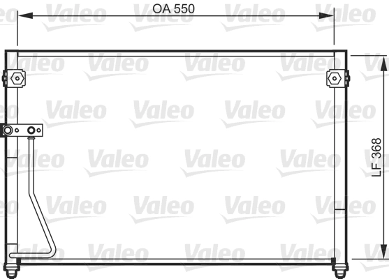 Condenseur, climatisation VALEO 818085
