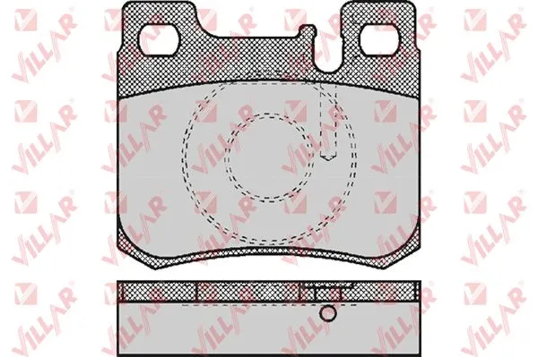 Kit de plaquettes de frein, frein à disque VILLAR 626.0485