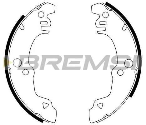 Jeu de mâchoires de frein BREMSI GF0193