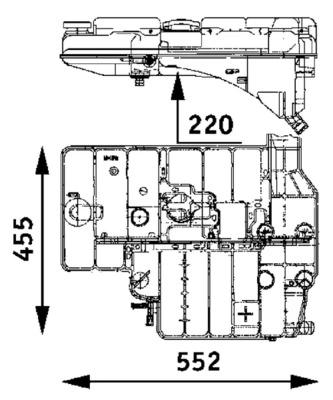 Vase d'expansion, liquide de refroidissement MAHLE CRT 37 000P