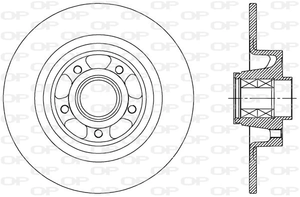 Disque de frein OPEN PARTS BDA2514.30