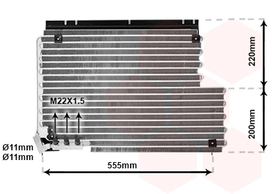 Condenseur, climatisation VAN WEZEL 59005078