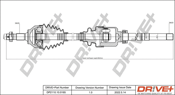 Arbre de transmission Dr!ve+ DP2110.10.0165