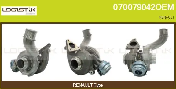 Turbocompresseur, suralimentation LGK 070079042OEM