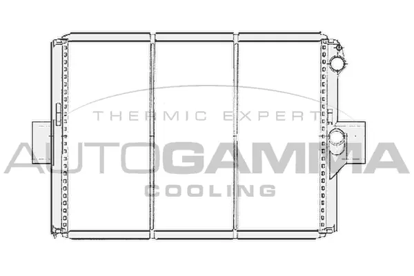 Radiateur, refroidissement du moteur AUTOGAMMA 404056