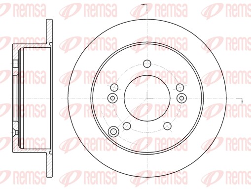Disque de frein REMSA 6766.00