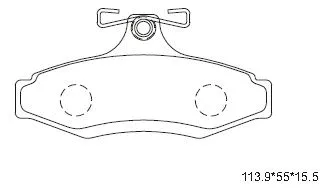 Kit de plaquettes de frein, frein à disque ASIMCO KD9722