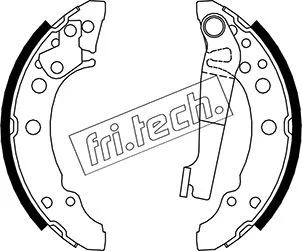 Jeu de mâchoires de frein fri.tech. 1124.280
