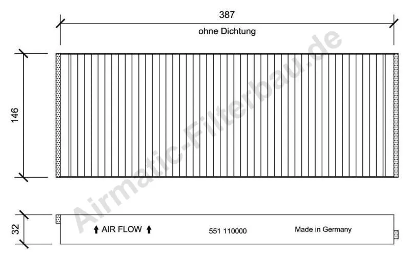Filtre, air de l'habitacle AIRMATIC Filterbau IF0551
