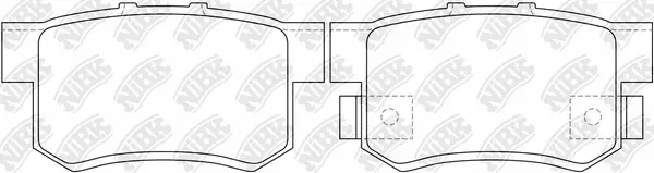 Kit de plaquettes de frein, frein à disque NiBK PN8397