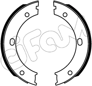 Jeu de mâchoires de frein, frein de stationnement CIFAM 153-746