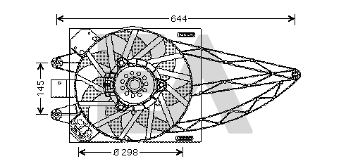 Ventilateur, refroidissement du moteur EACLIMA 33V25024