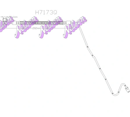 Flexible de frein KAWE H7173Q