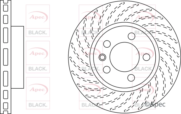 Disque de frein APEC DSK2308B