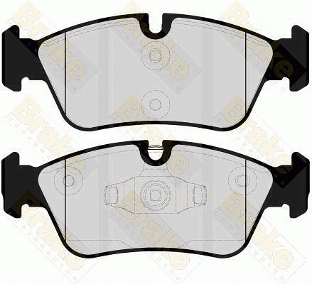 Kit de plaquettes de frein, frein à disque Brake ENGINEERING PA1663