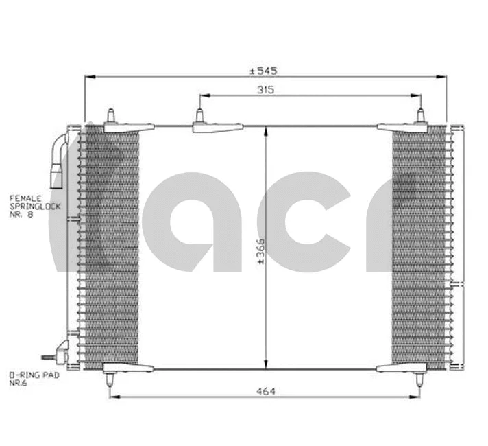 Condenseur, climatisation ACR 300097