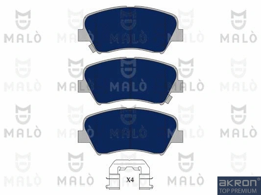 Kit de plaquettes de frein, frein à disque AKRON-MALÒ 1050969
