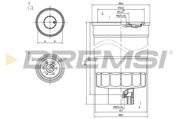 Filtre à carburant BREMSI FE0789