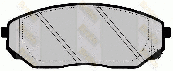Kit de plaquettes de frein, frein à disque Brake ENGINEERING PA1645