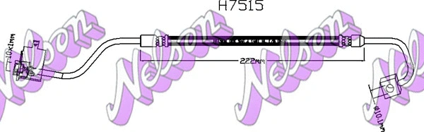 Flexible de frein KAWE H7515