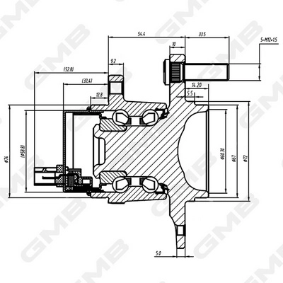 Moyeu de roue GMB GH34810A