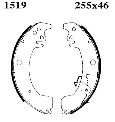 Jeu de mâchoires de frein BSF 01519