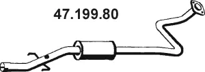 Silencieux central EBERSPÄCHER 47.199.80