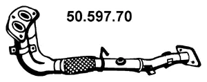 Tuyau d'échappement EBERSPÄCHER 50.597.70