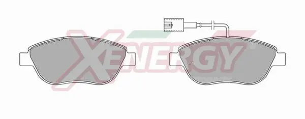 Kit de plaquettes de frein, frein à disque AP XENERGY X41082