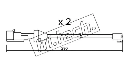 Contact d'avertissement, usure des plaquettes de frein fri.tech. SU.204K