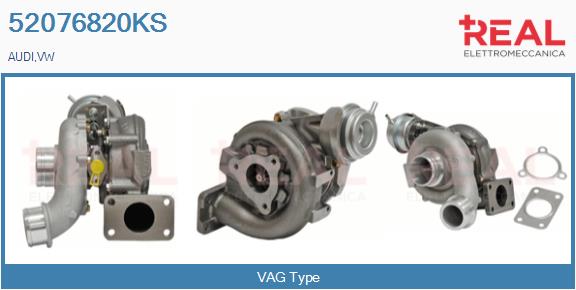 Turbocompresseur, suralimentation REAL 52076820KS