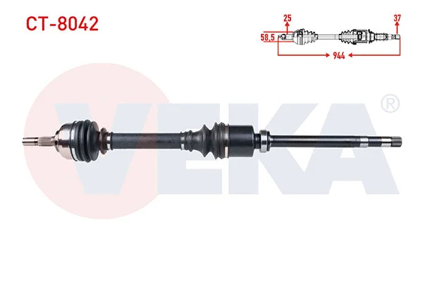 Arbre de transmission VEKA CT-8042