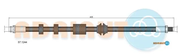 Flexible de frein ADRIAUTO 57.1244