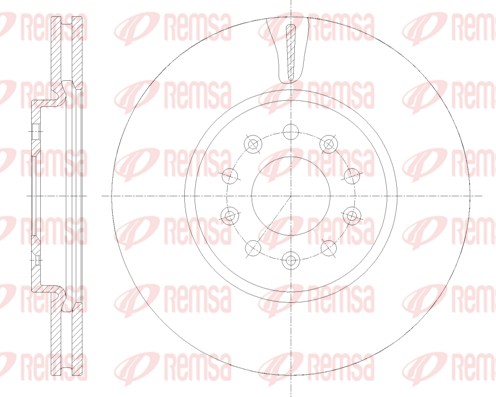 Disque de frein REMSA 61909.10
