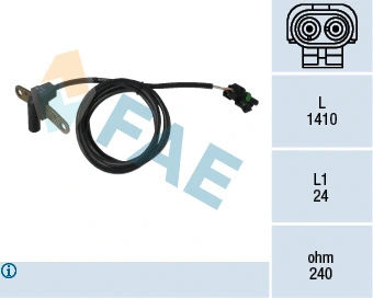 Capteur d'angle, vilebrequin FAE 79146