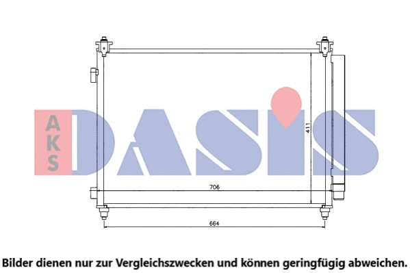 Condenseur, climatisation AKS DASIS 112041N