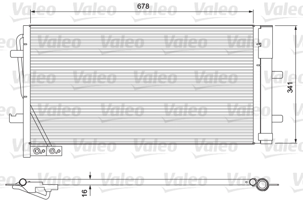 Condenseur, climatisation VALEO 814169