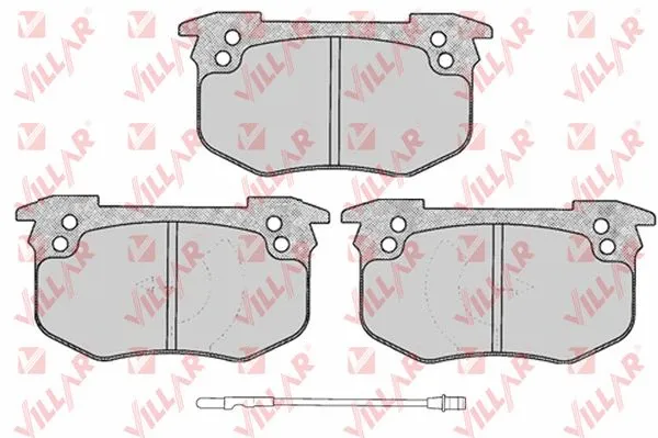 Kit de plaquettes de frein, frein à disque VILLAR 626.0229