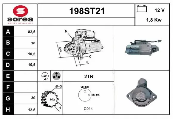 Démarreur STARTCAR 198ST21