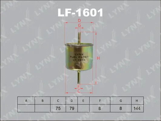 Filtre à carburant LYNXAUTO LF-1601