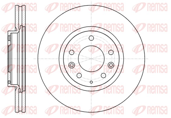 Disque de frein REMSA 61236.10