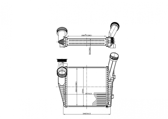 Refroidisseur d'air de suralimentation HART 621 375
