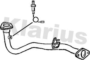 Tuyau d'échappement KLARIUS 301314