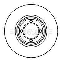 Disque de frein BORG & BECK BBD4836