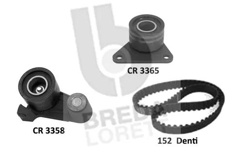 Kit de courroie crantée BREDA LORETT KCD0766