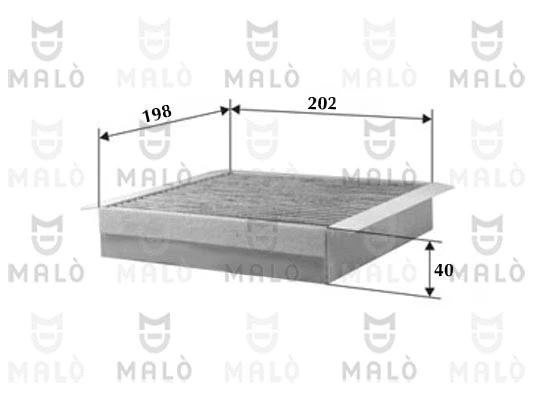Filtre, air de l'habitacle AKRON-MALÒ 1531262